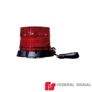 Burbuja para Emergencia Color Rojo. Montaje Magnético. Consumo 1 A a 12 Vcd, 0.5 A a 24 Vcd