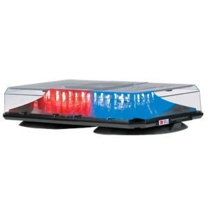 Barra de luces Highlighter LED Solaris con montaje de succión e imán (2 colores, domo claro). Azul/Rojo.