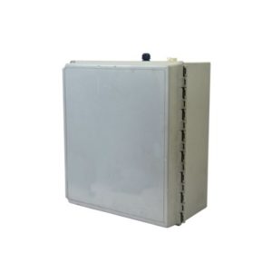 Gabinete fibra de vidrio NEMA para exterior 14x12x8in con bisagra