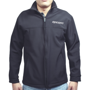 Elegante Chamarra para Caballero Color Negro Fabricada en Poliéster Dry Fit Impermeable