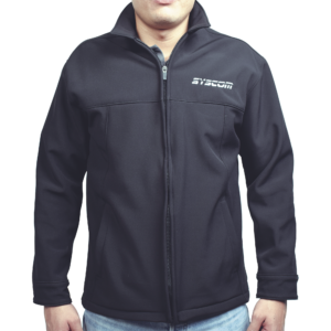 Elegante Chamarra para Caballero Color Negro Fabricada en Poliéster Dry Fit Impermeable
