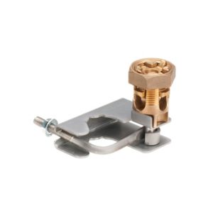 Abrazadera para Tierra Física en Base de Piso Falso, para Cables de 6 a 1/0 AWG