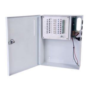 Fuente de Poder 12 Vcc 10 A / 9 Salidas / compatible con batería de respaldo / Voltaje de entrada : 96-264 Vca