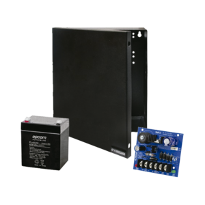 Kit con fuente ALTRONIX con salida de 12 Vcd a 2.5 Amper, batería de 4.5 Amper