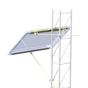 Montaje para Un Módulo Solar Mediano para Instalación en Torre de tramo STZ35, STZ35G, STZ45 o STZ45G.