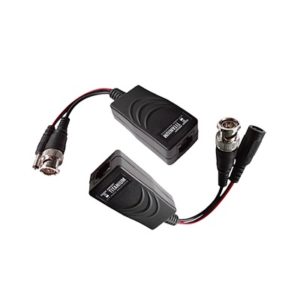 Kit de transceptores activos TURBO HD. Convierte 36/24 Vcd a 12 Vcd regulados, a través de cable  UTP Cat5e / 6. Transmision de 200 m en 4K