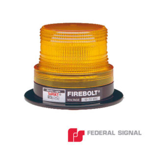 Estrobo FIREBOLT PLUS, color ámbar, resistente al impacto