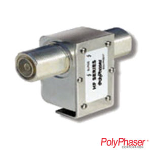 Protector coaxial para combinadores en VHF / UHF de 50 a 550 MHz. Conector N Macho al equipo y N Hembra hacia la antena.