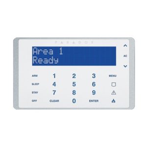 Teclado alfanumérico táctil con entrada de zona pantalla Azul de 32 caracteres